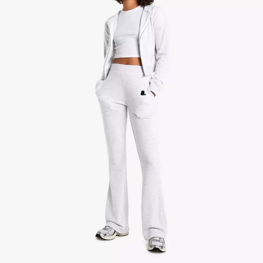 Acid Wash Zipper Track Suite Women