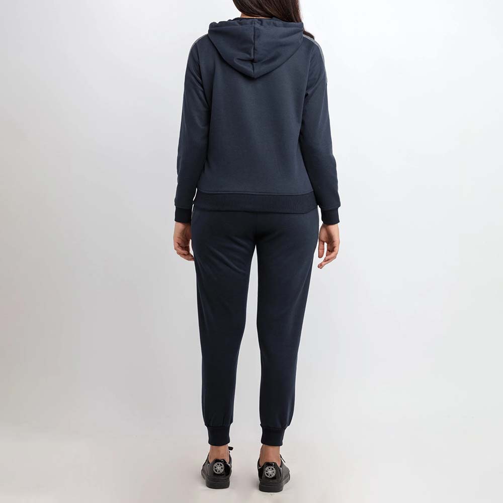 Single Color Zipper Track Suit Women - Image 4
