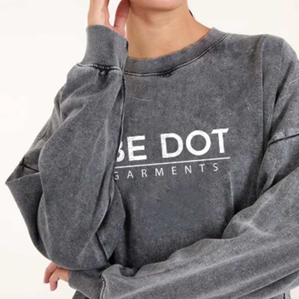 Acid Wash Pull Over Track Suit Women - Image 4