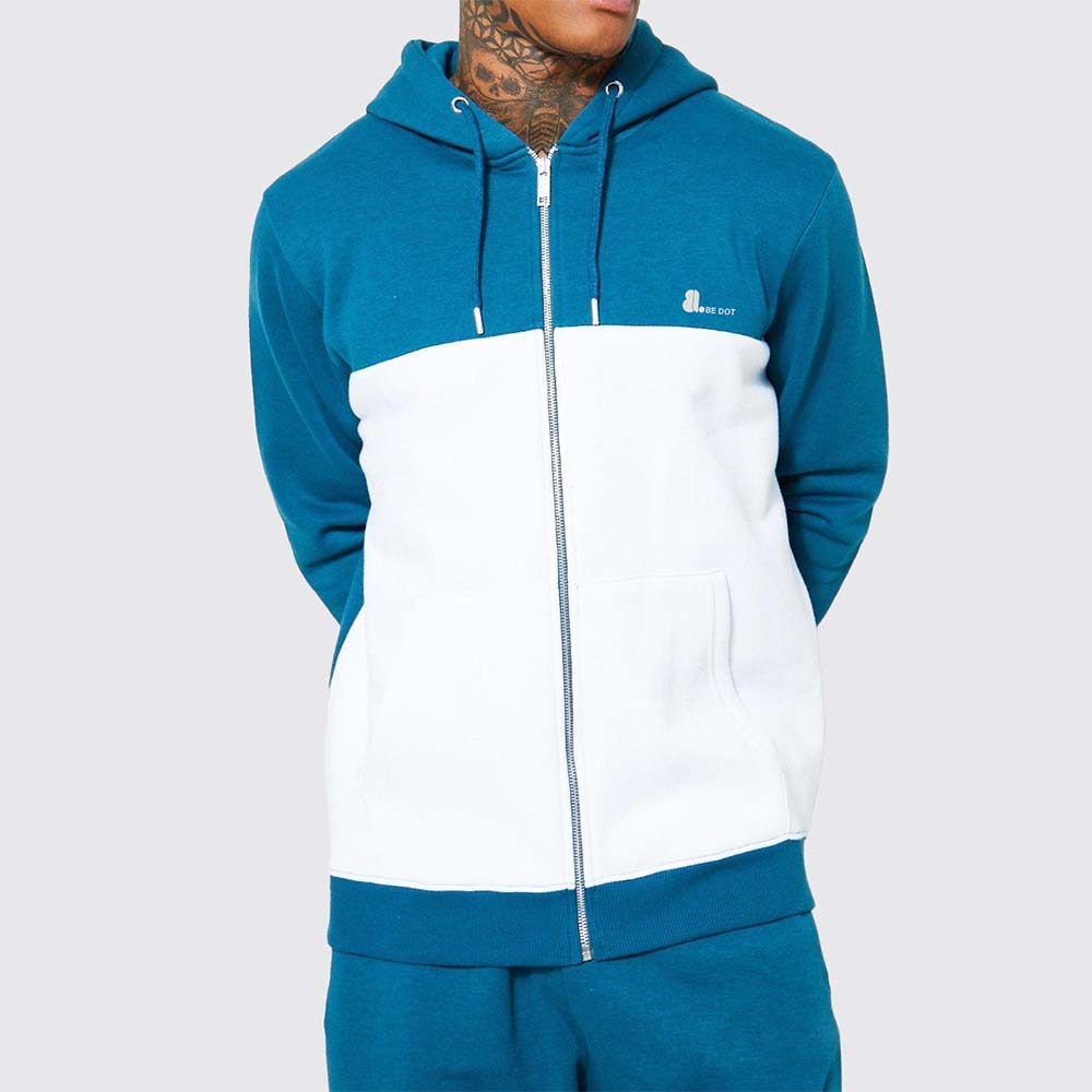 Block Zipper Track Suit Men