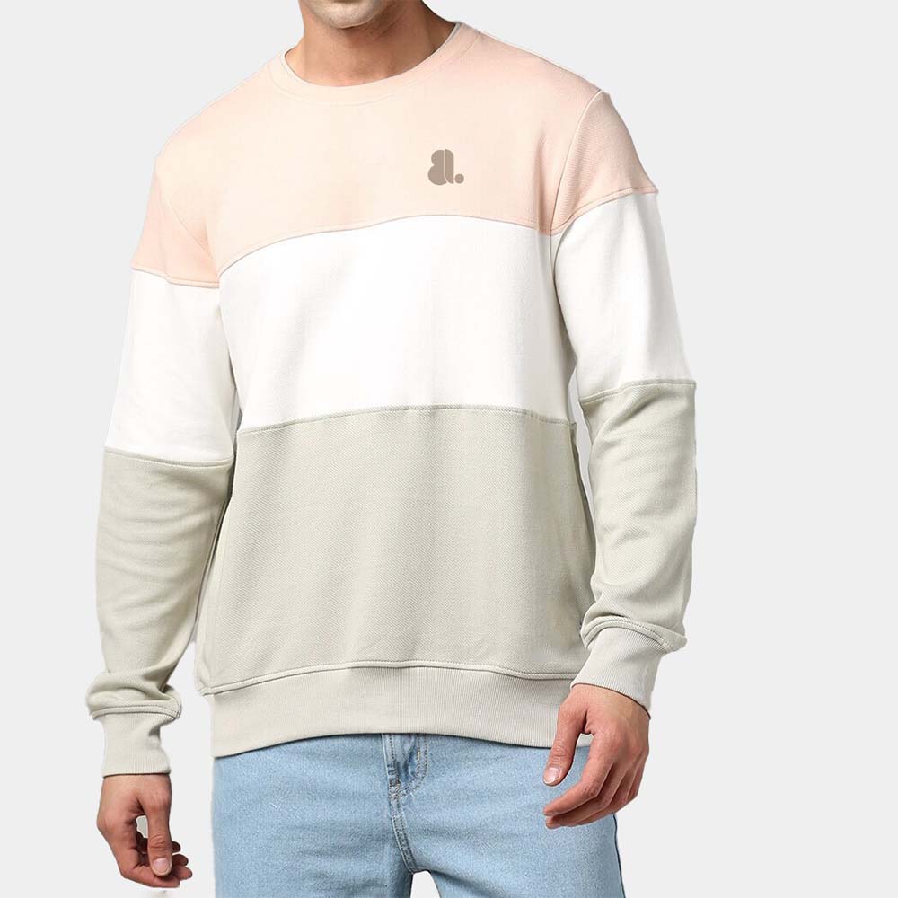 Men Block Sweat Shirt