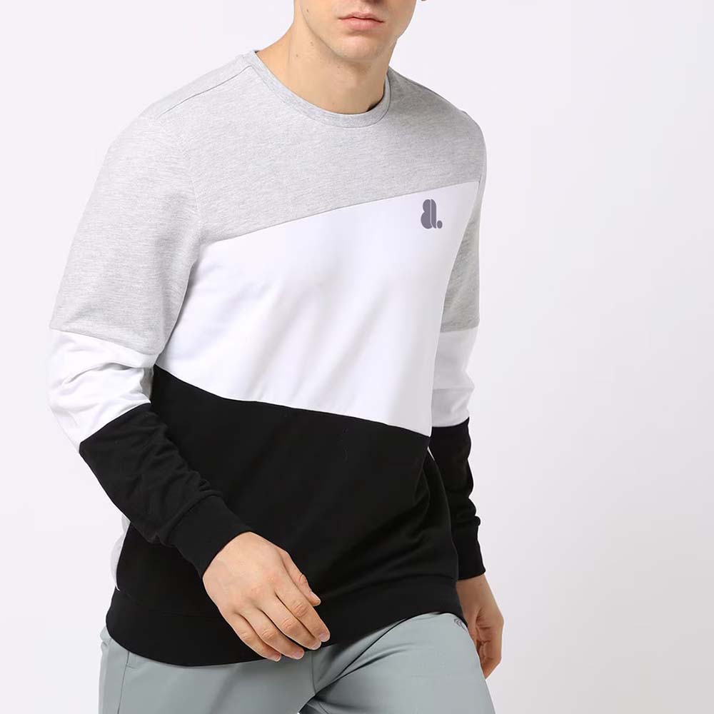 Men Block Sweat Shirt
