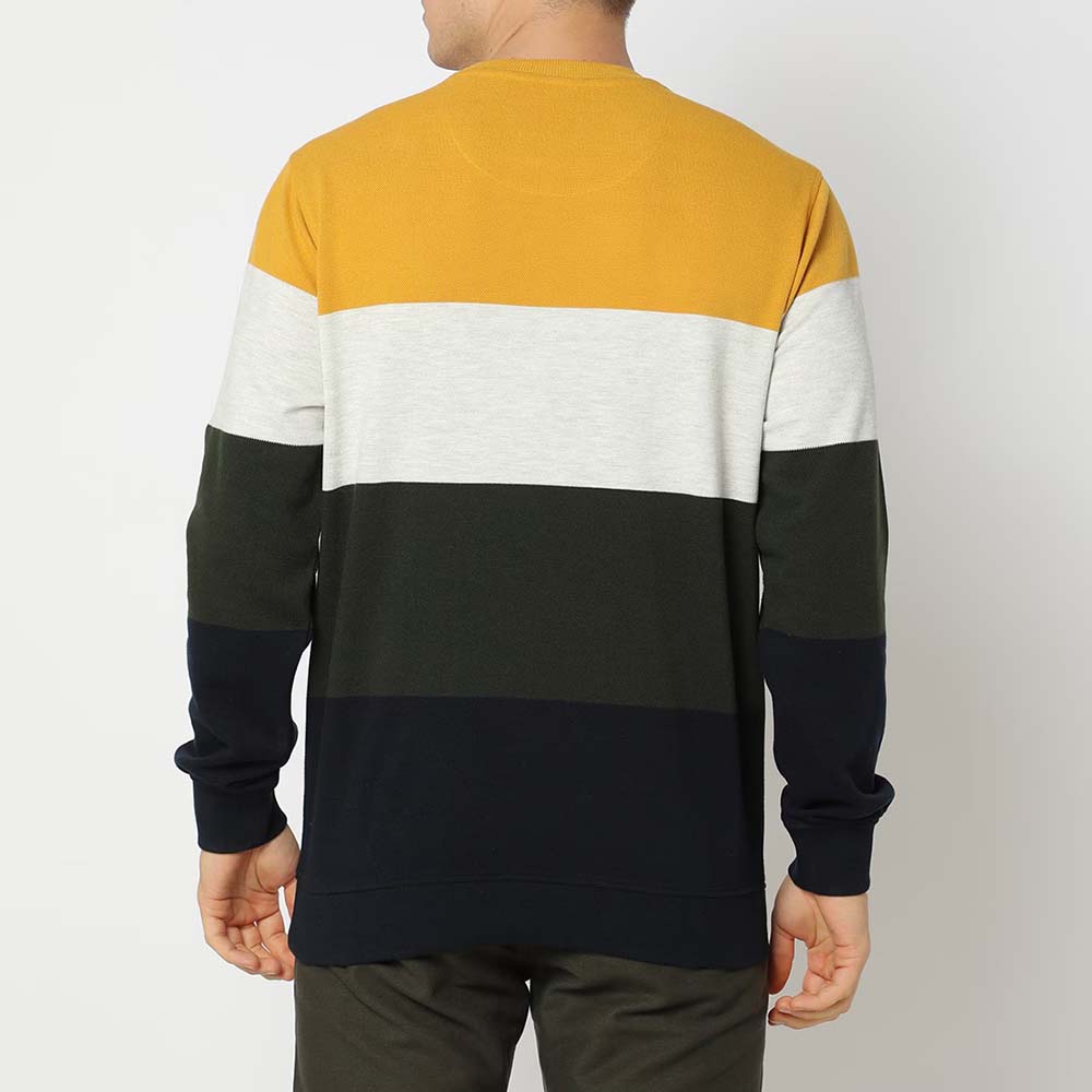 Men Block Sweat Shirt - Image 4