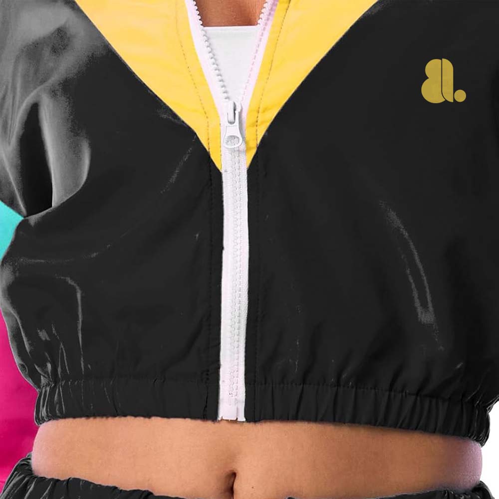 Block Zipper Track Suit Women - Image 3