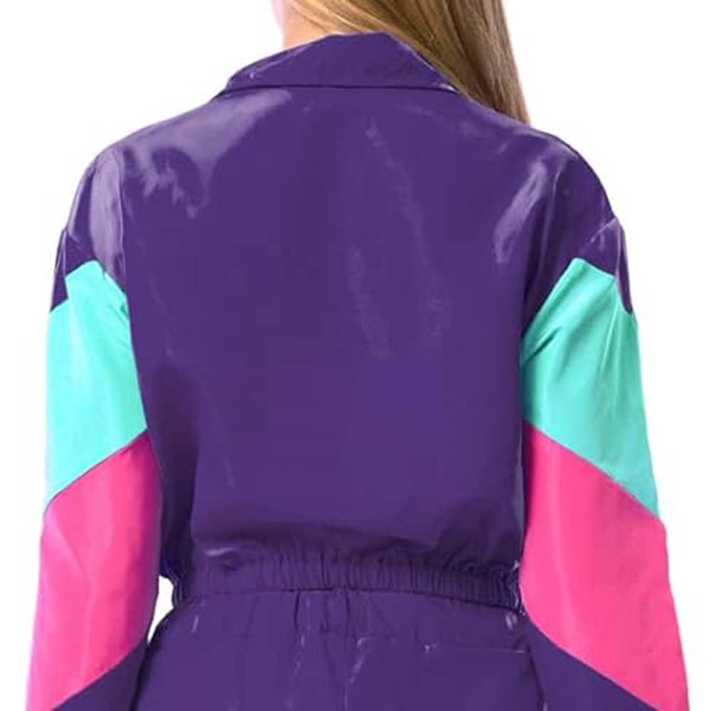 Block Zipper Track Suit Women - Image 5