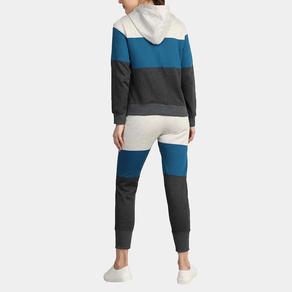 Block Zipper Track Suit Women - Image 4