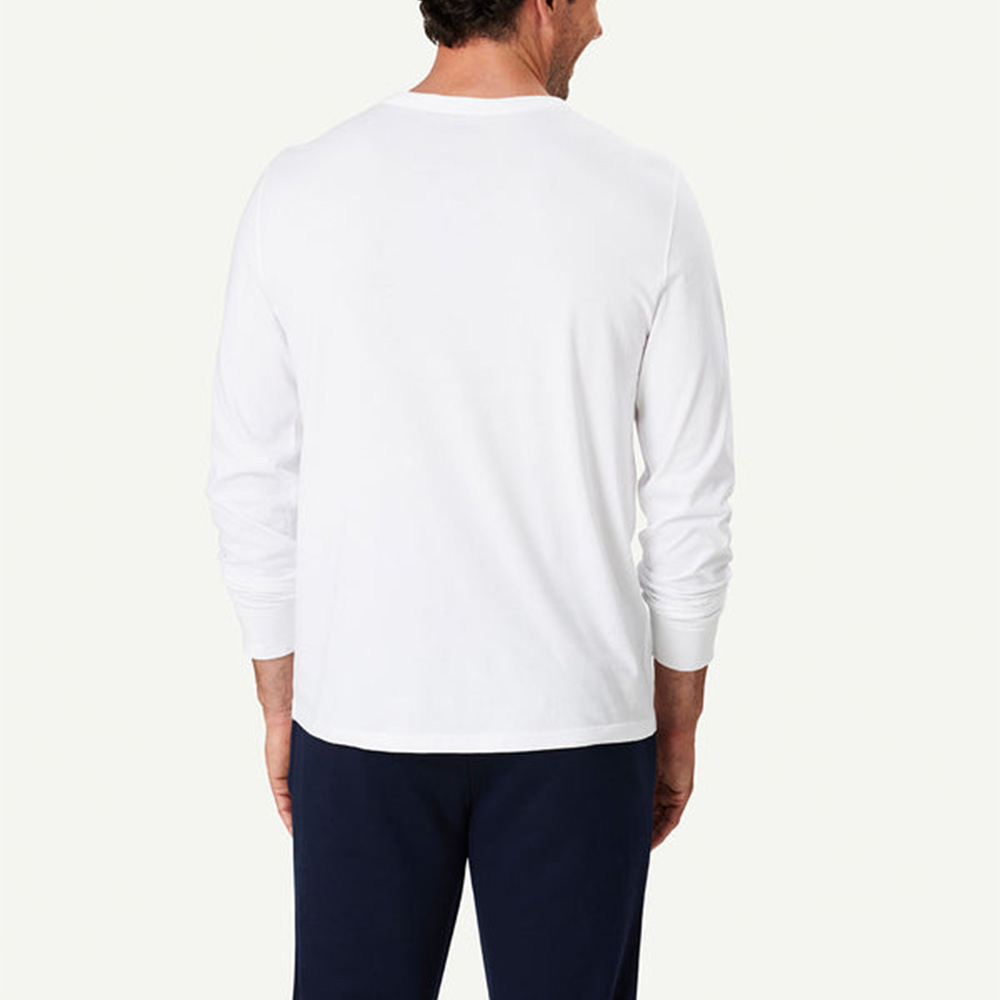 Men Round Neck Long Sleeve Tee