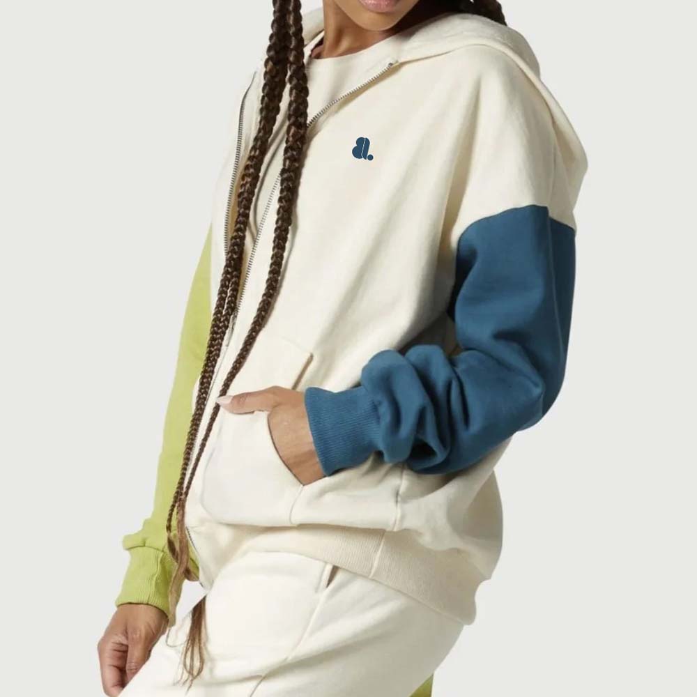 Block Zipper Track Suit Women - Image 3