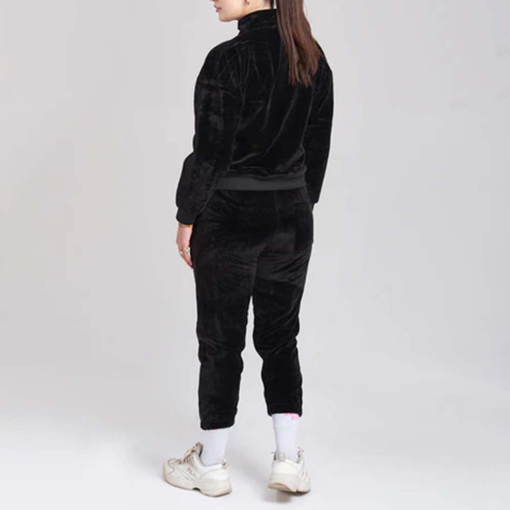 Single Color Zipper Track Suit Women - Image 4