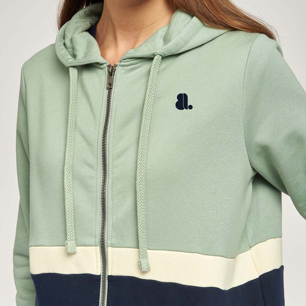 Block Zipper Track Suit Women