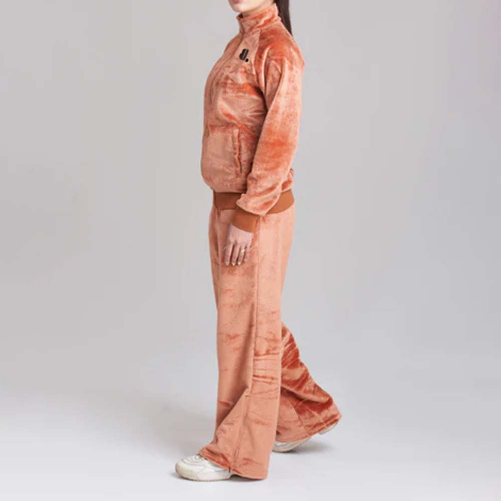 Single Color Zipper Track Suit Women - Image 4