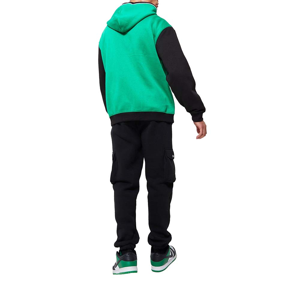 Block Zipper Hoodie Men