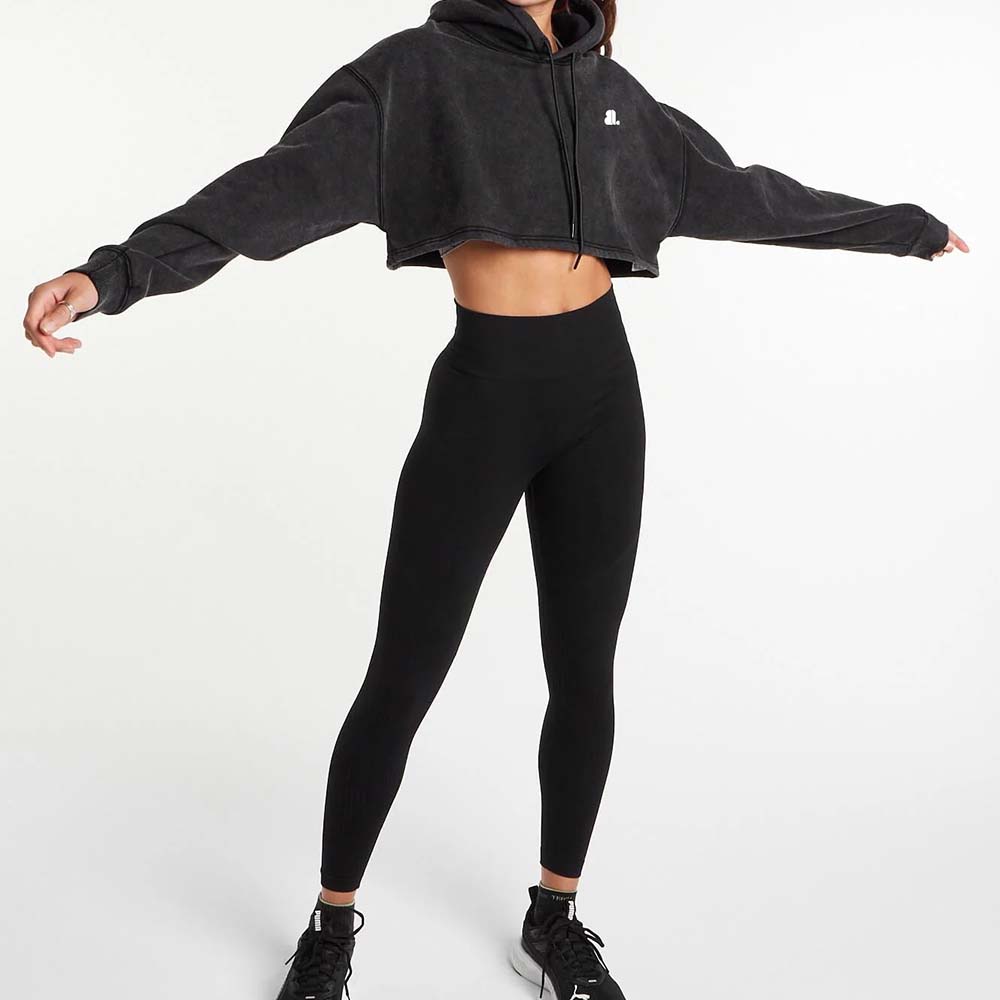 Acid Wash Pullover Hoodie Women