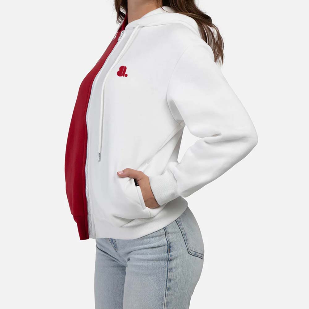 Blok Zipper Hoodie Women - Image 3