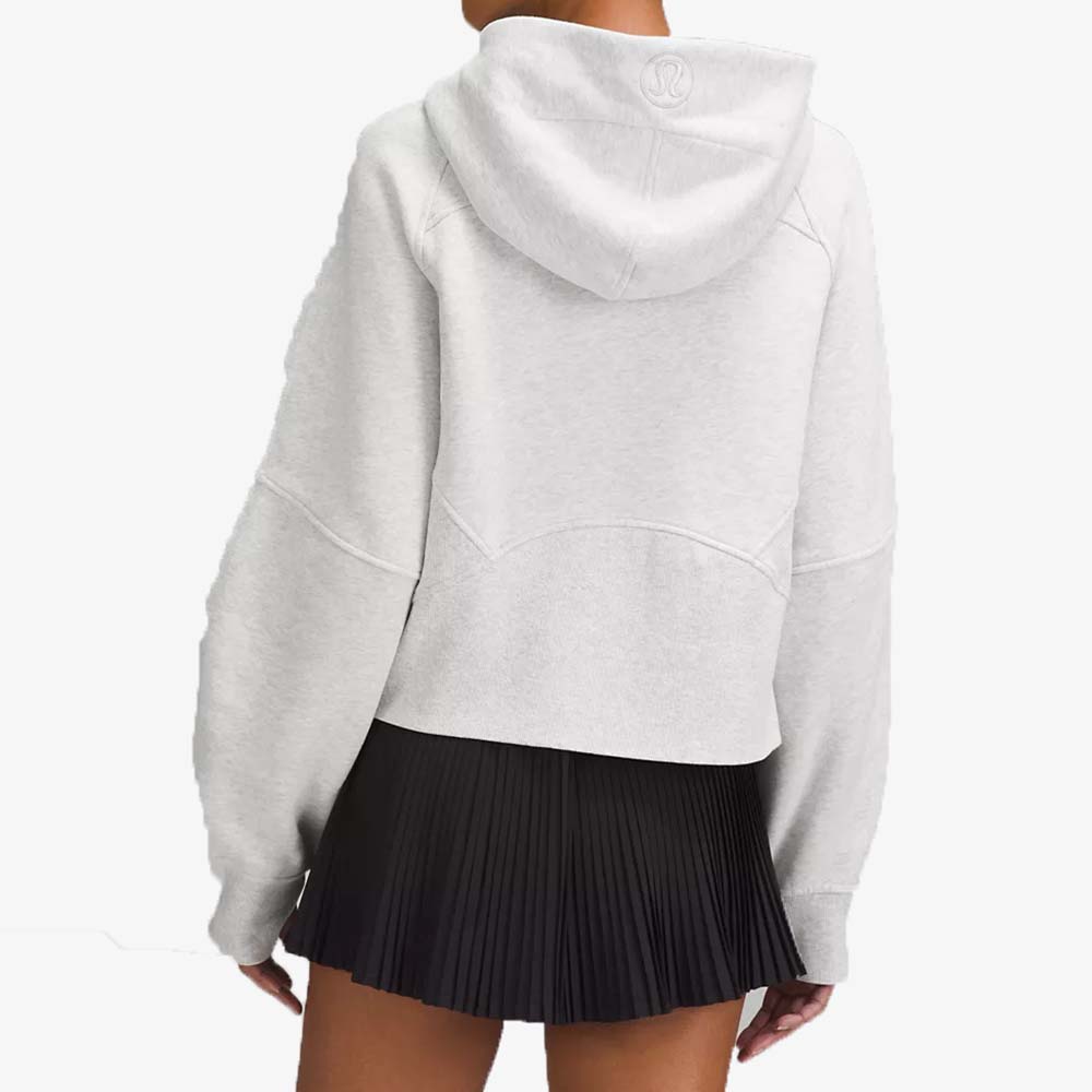 Single Color Zipper Hoodie Women - Image 3