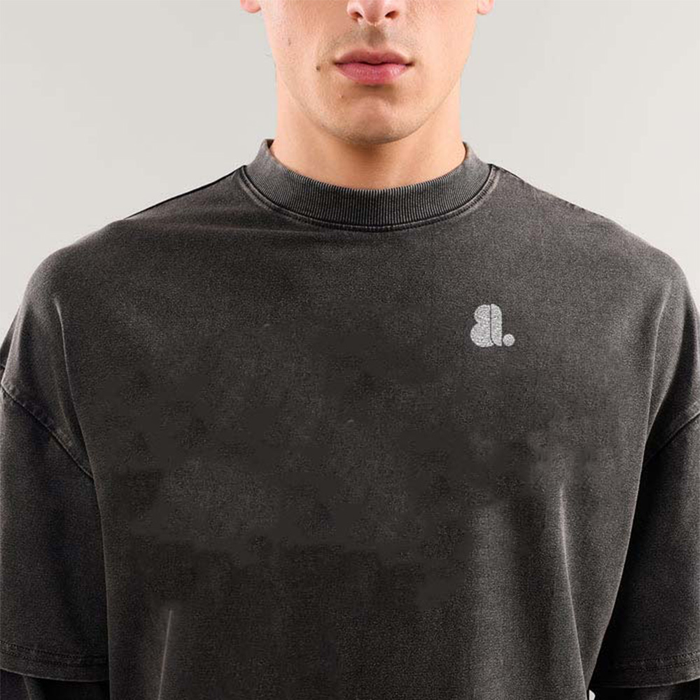 Men Acid Wash Oversize Long Sleeve Tee - Image 3