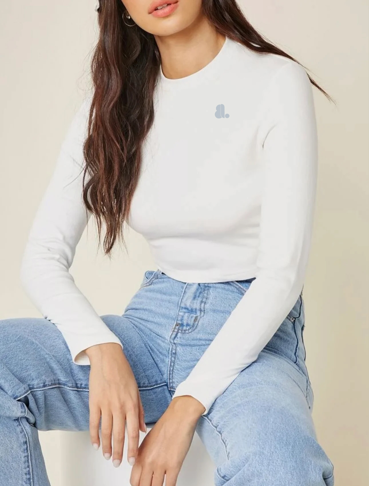 Women Long Sleeve Crop Top T-Shirts - Image 5