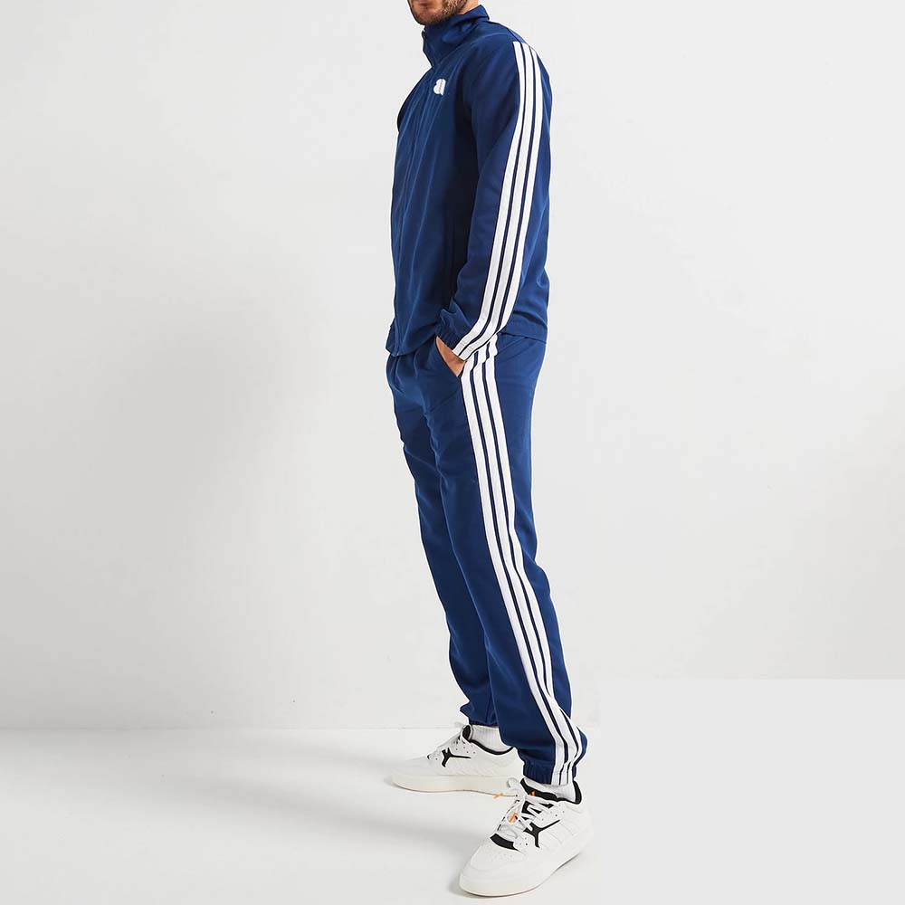Single Color Zipper Track Suit Men - Image 3