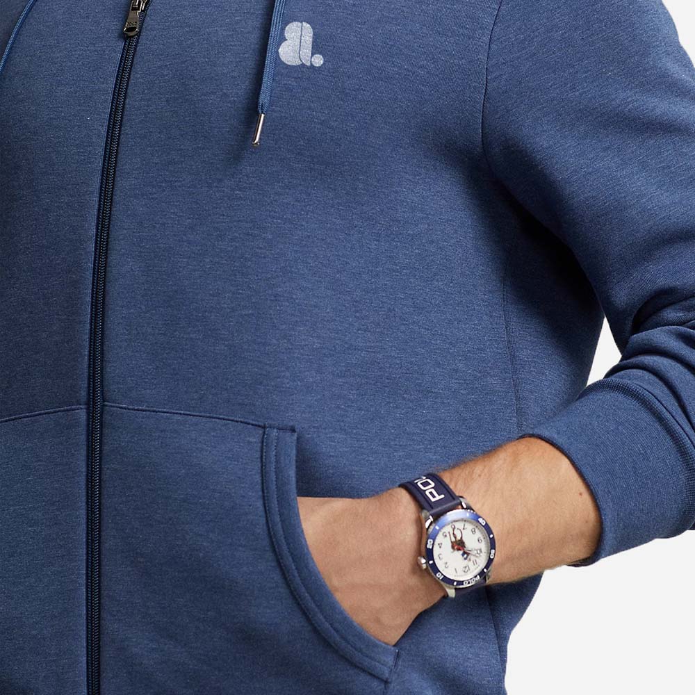 Single Color Zipper Track Suit Men - Image 4