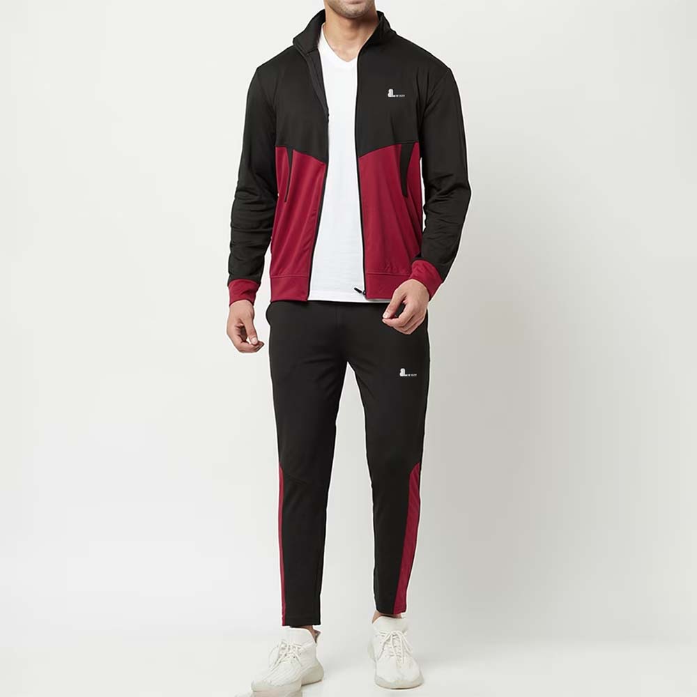 Block Zipper Track Suit Men