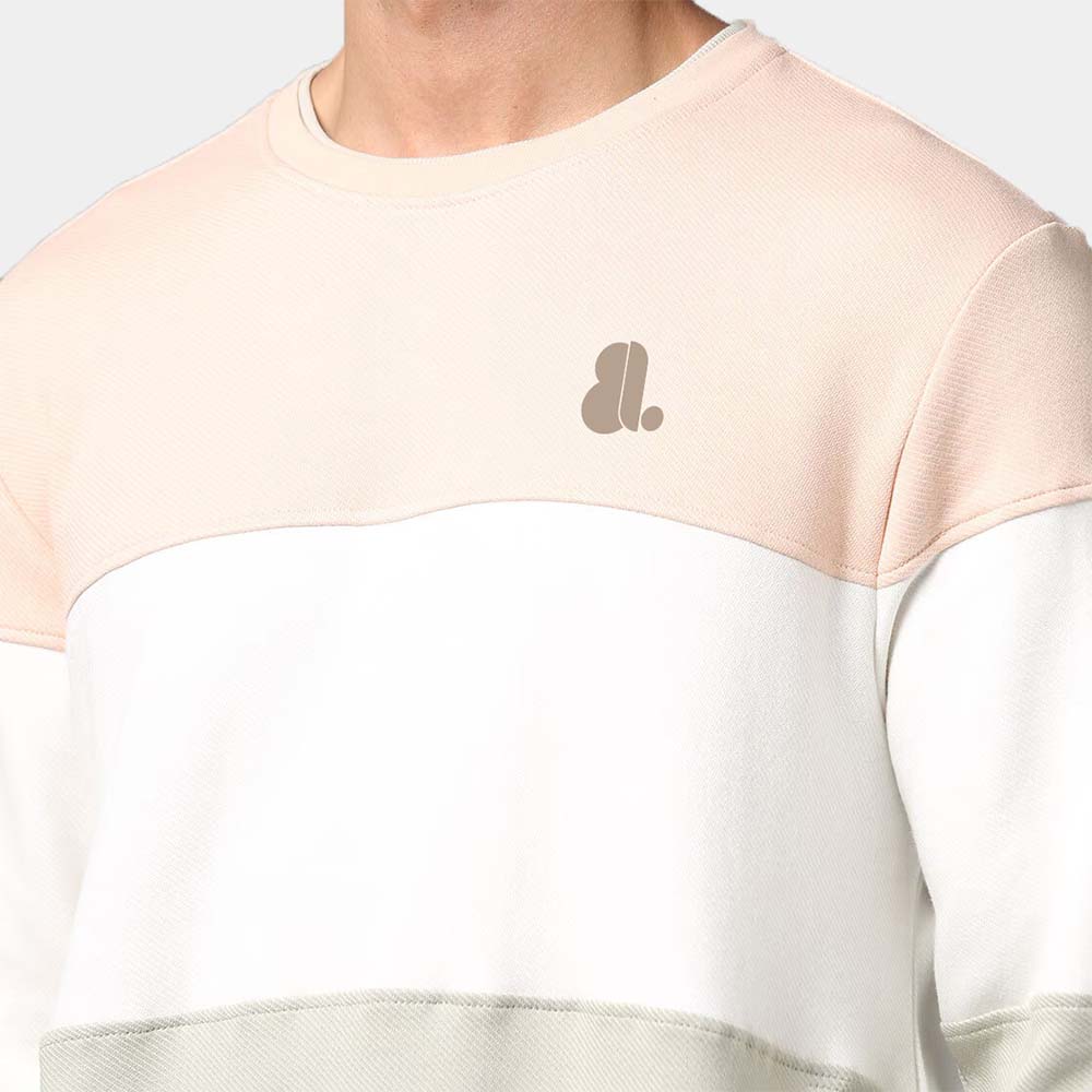 Men Block Sweat Shirt - Image 4