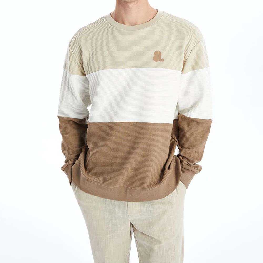 Men Block Sweat Shirt