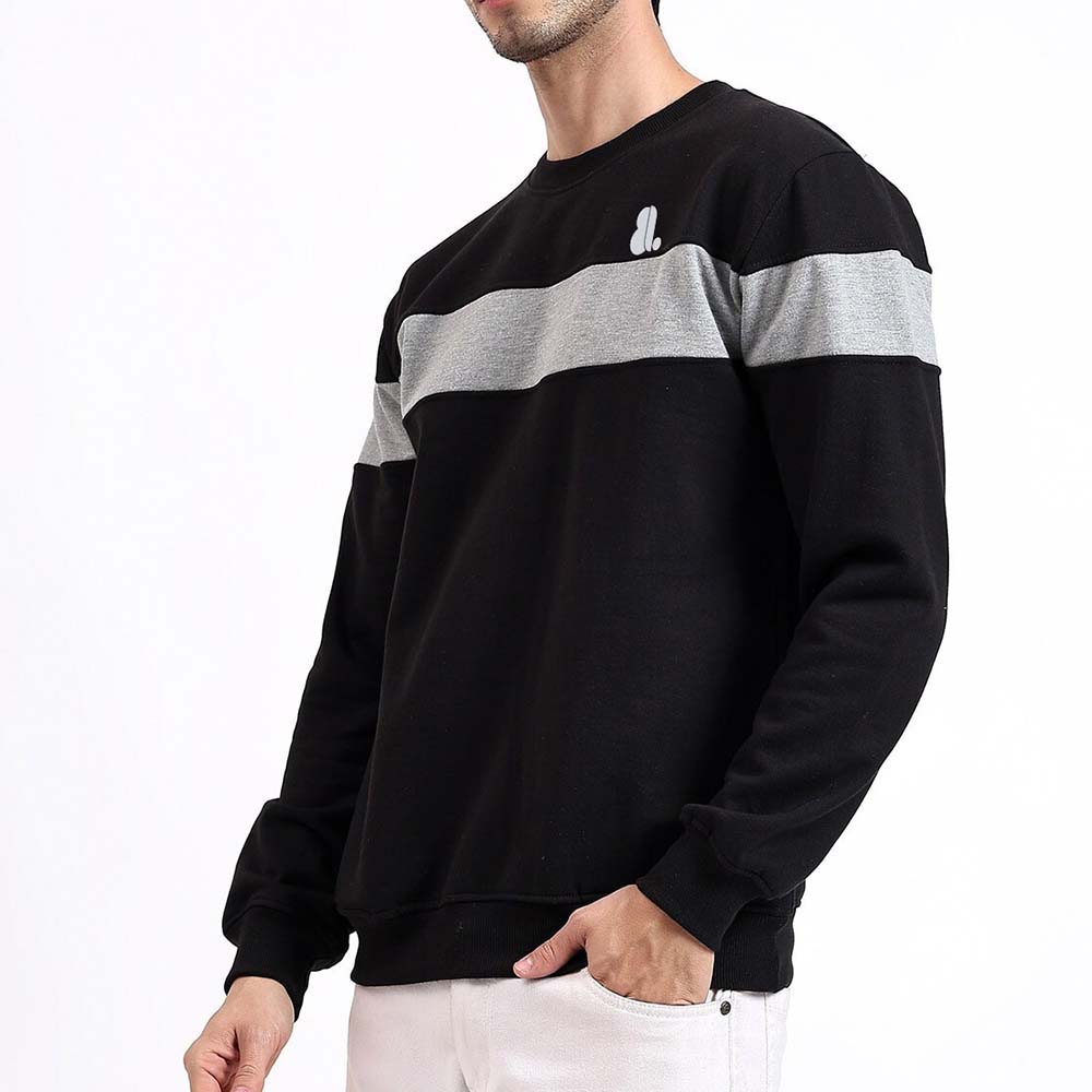 Men Block Sweat Shirt - Image 4