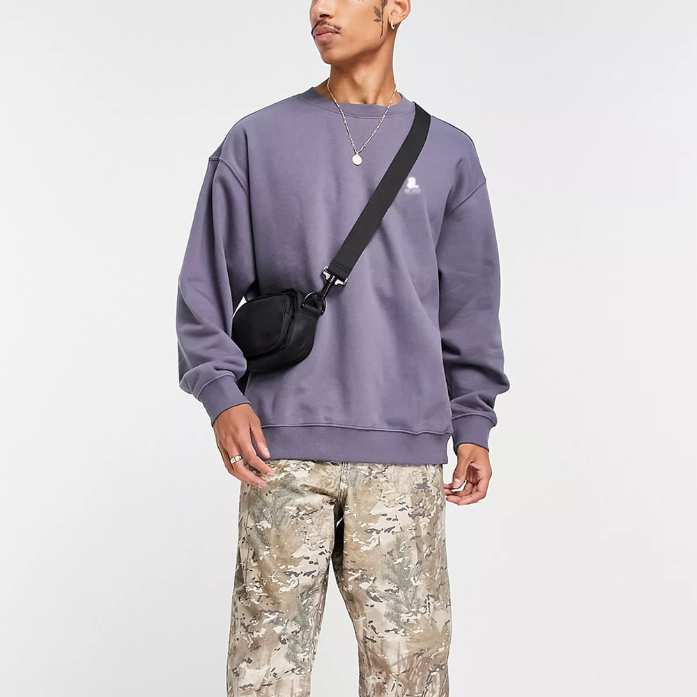 Men Acid Wash Sweat Shirt