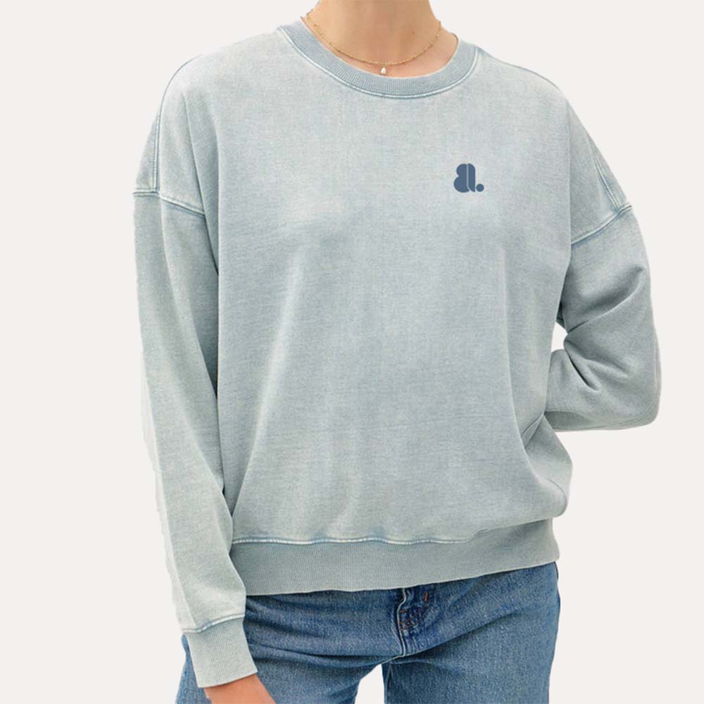 Women Acid Wash Sweatshirt
