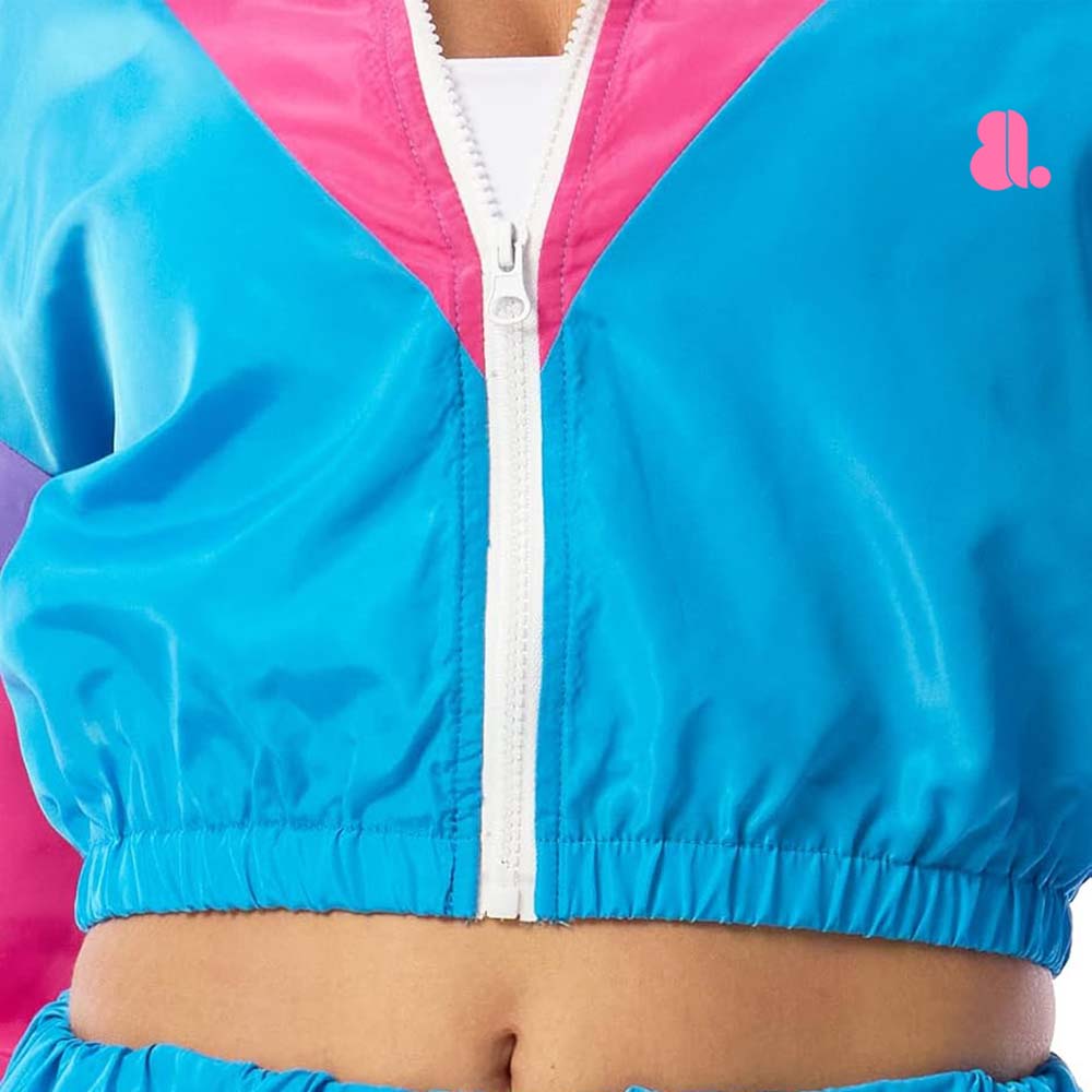 Block Zipper Track Suit Women - Image 3