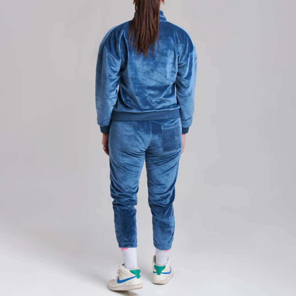 Single Color Zipper Track Suit Women - Image 4