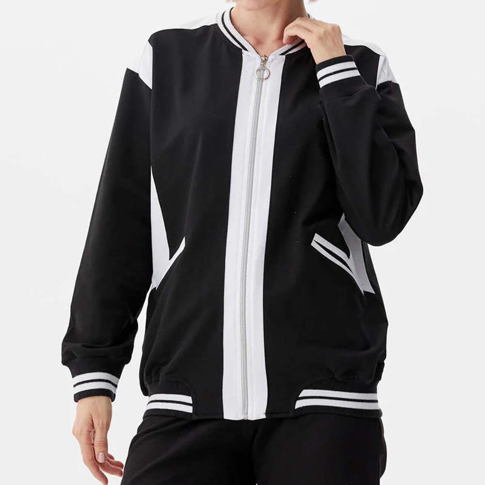 Block Zipper Track Suit Women