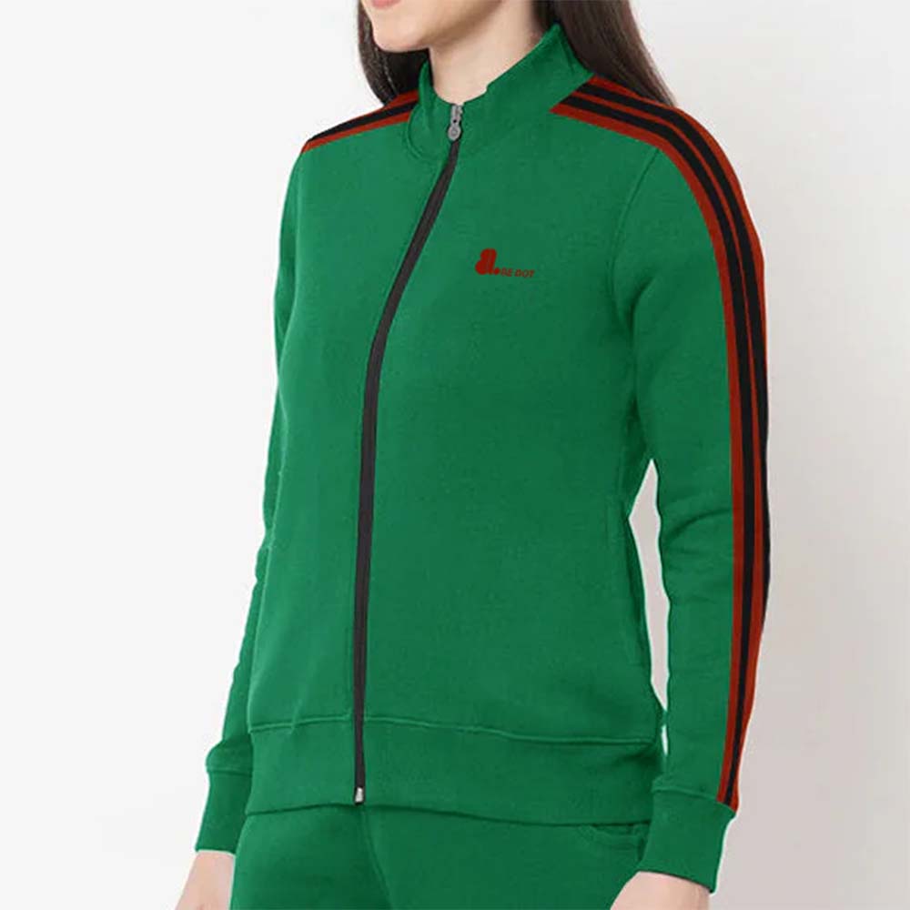 Block Zipper Track Suit Women - Image 4
