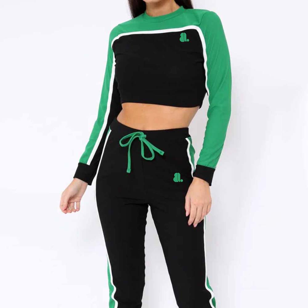 Block Pull Over Track Suit Women