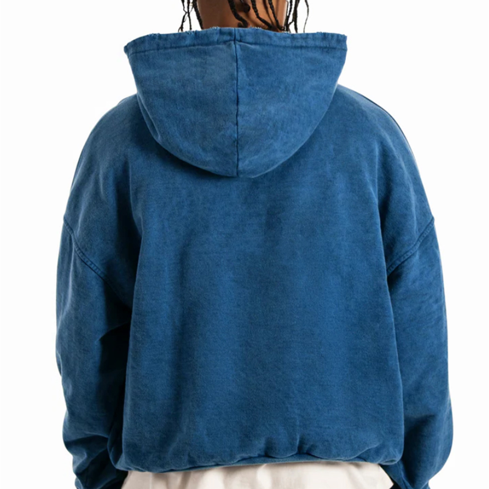 Acid Wash Pullover Hoodie Men - Image 3