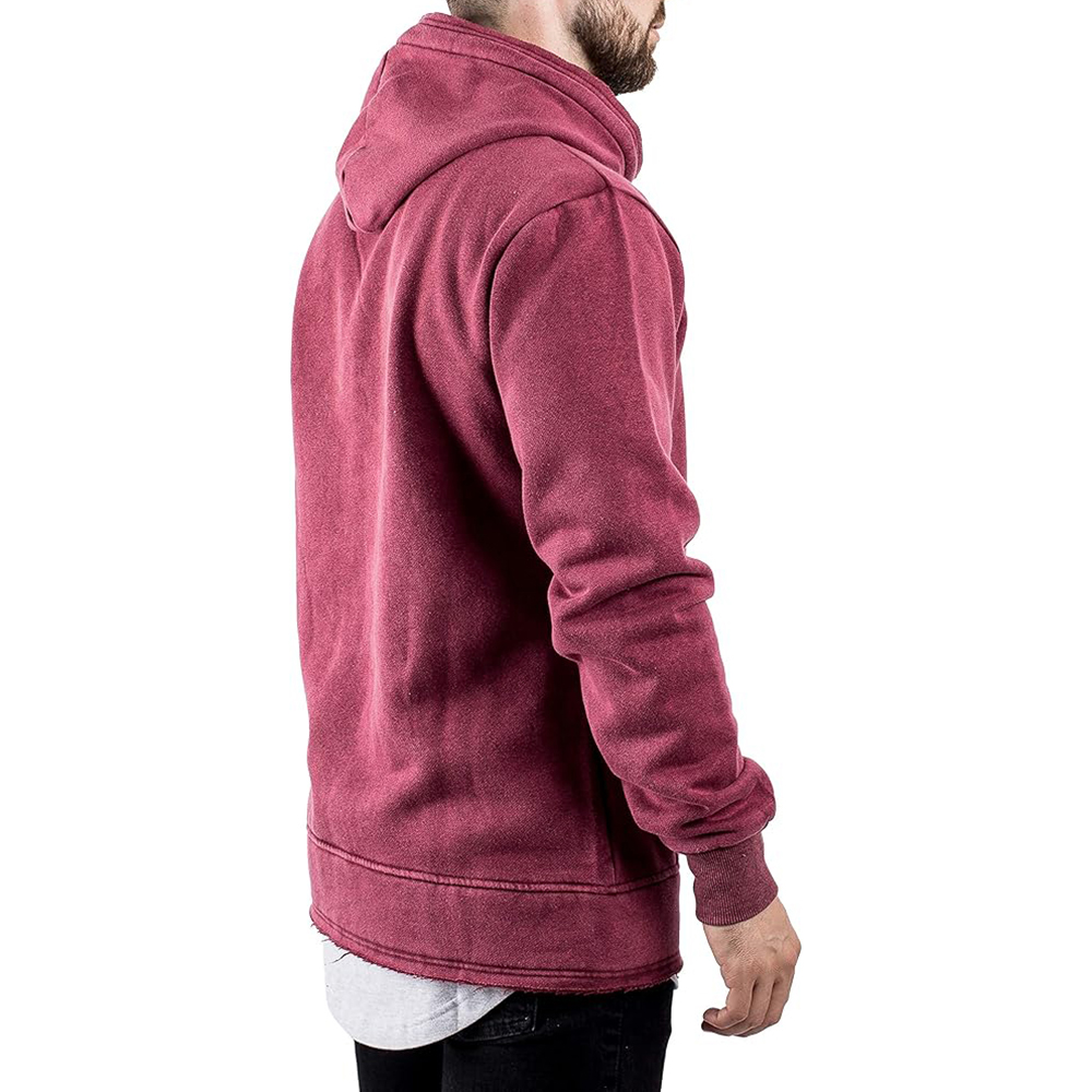 Acid Wash Pullover Hoodie Men - Image 4
