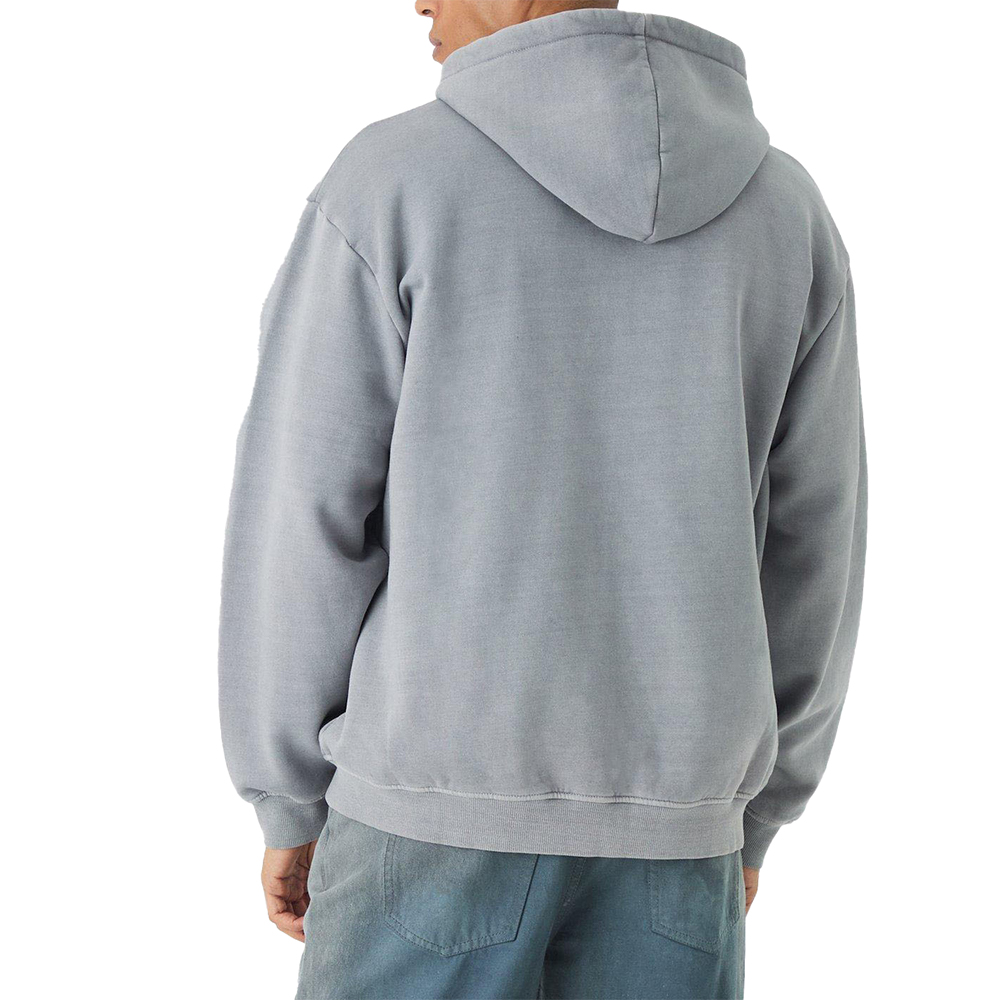 Acid Wash Zipper Hoodie Men - Image 4