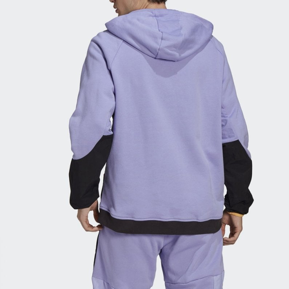 Block Zipper Hoodie Men