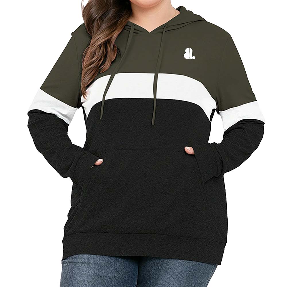 Blok Pull Over Hoodie Women