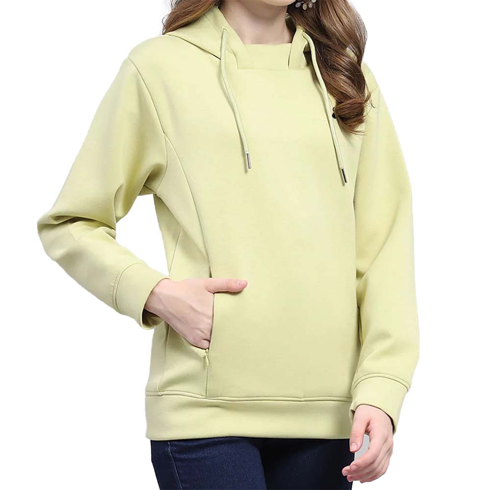 Single Color Pull Over Hoodie Women