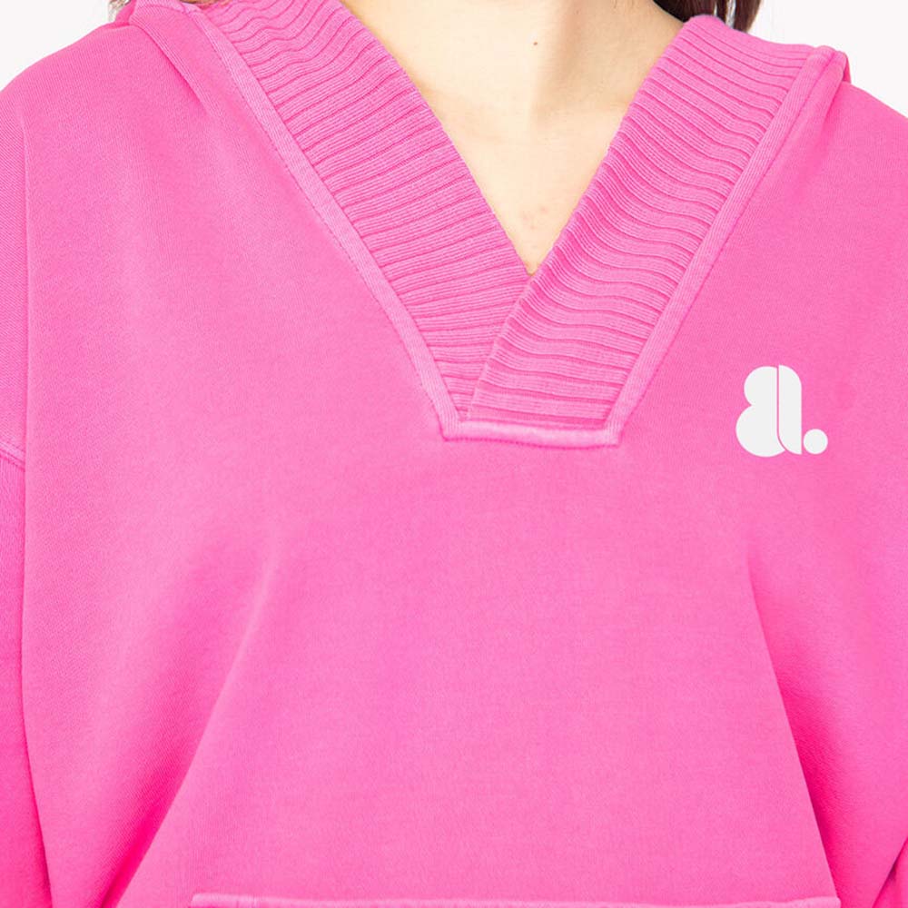 Single Color Pull Over Hoodie Women - Image 4