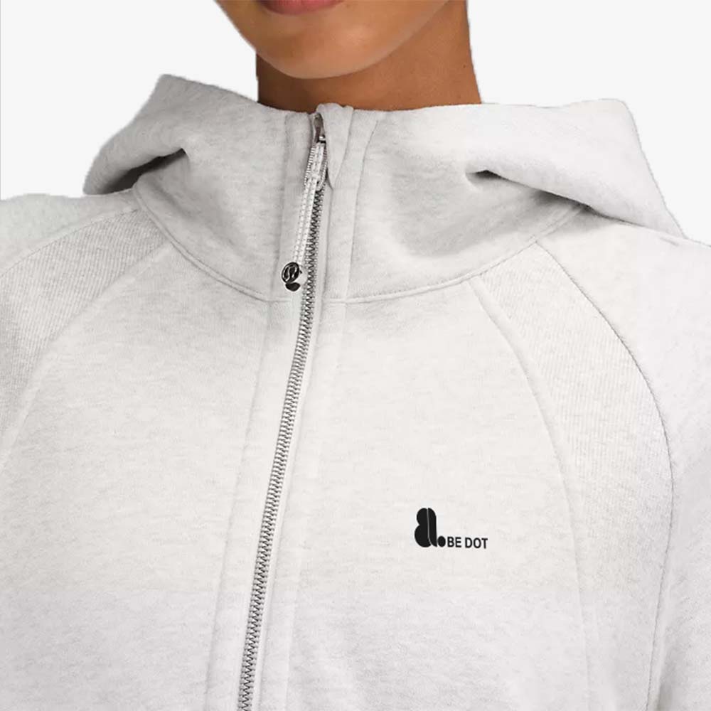 Single Color Zipper Hoodie Women - Image 4
