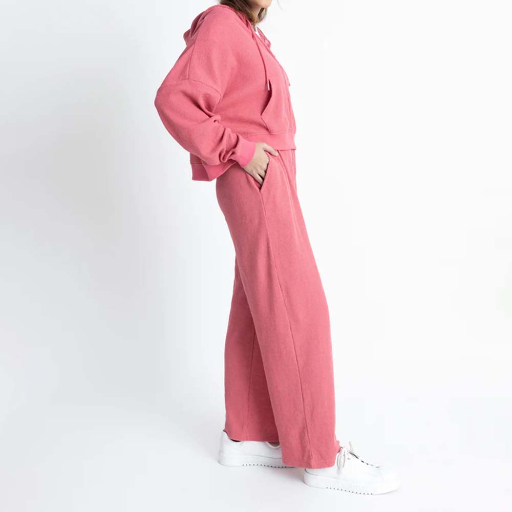 Single Color Zipper Track Suit Women - Image 4