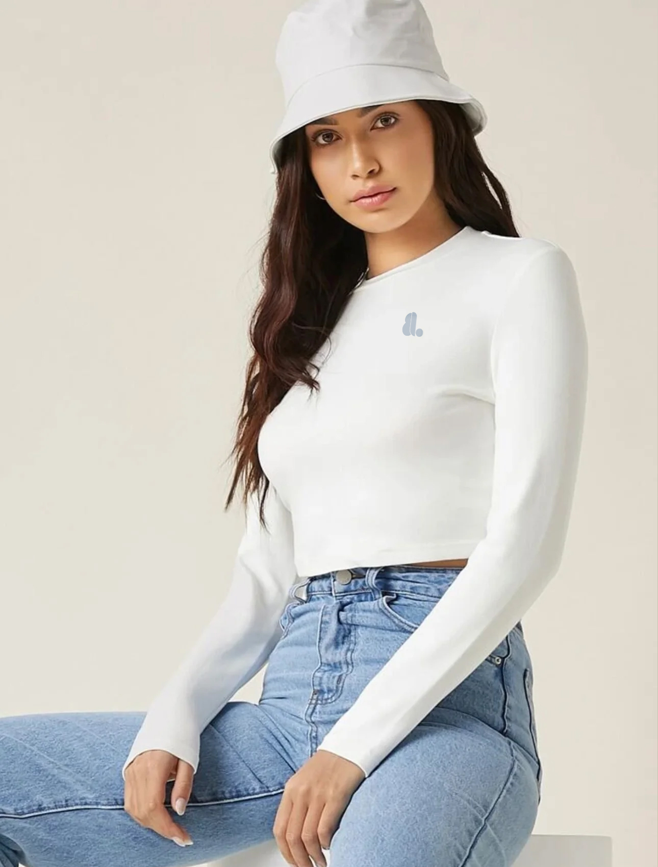 Women Long Sleeve Crop Top T-Shirts - Image 6