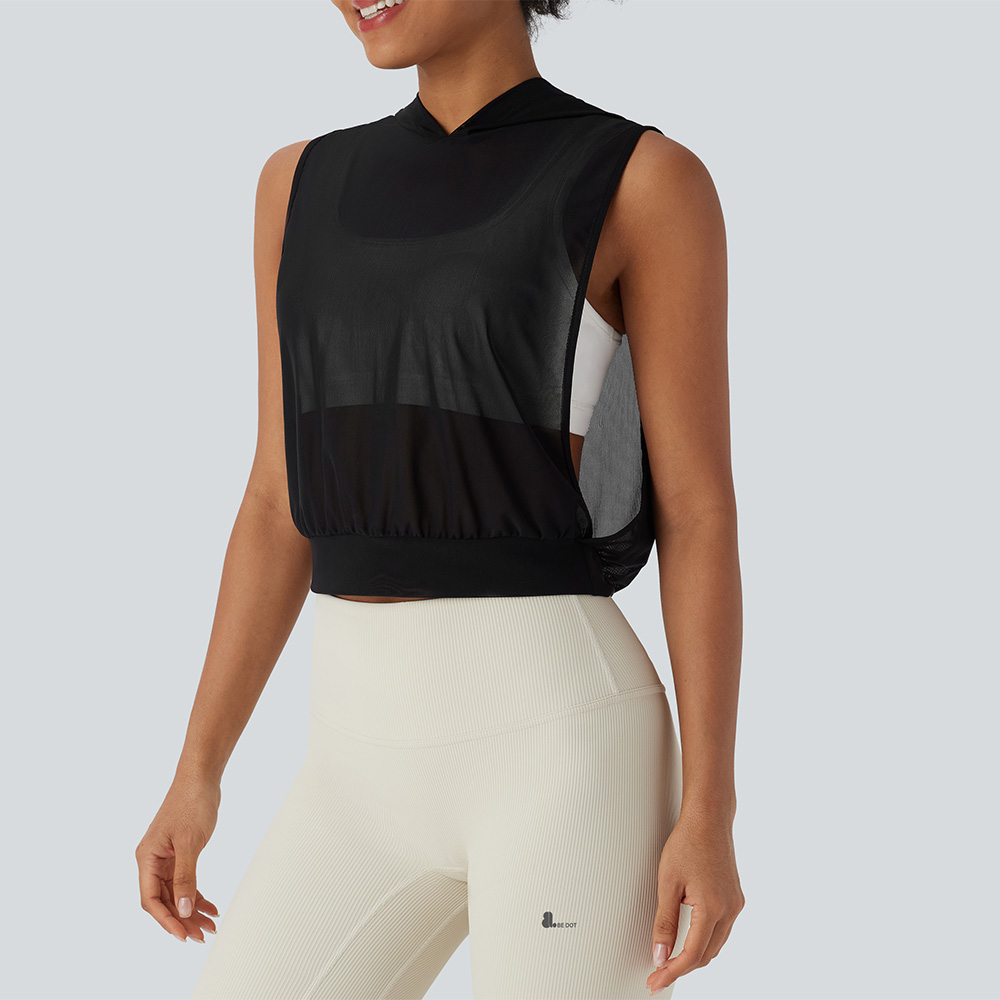 Women Hoodie Tank Top - Image 5