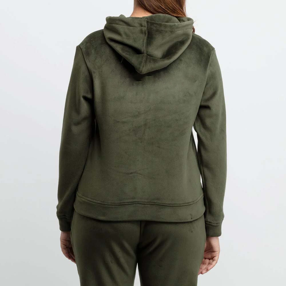 Single Color Zipper Track Suit Women - Image 5