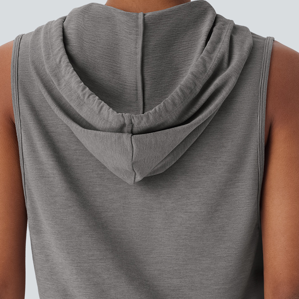 Women Hoodie Tank Top - Image 3
