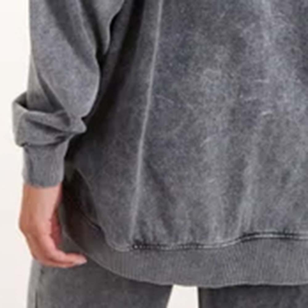 Acid Wash Pull Over Track Suit Women - Image 5