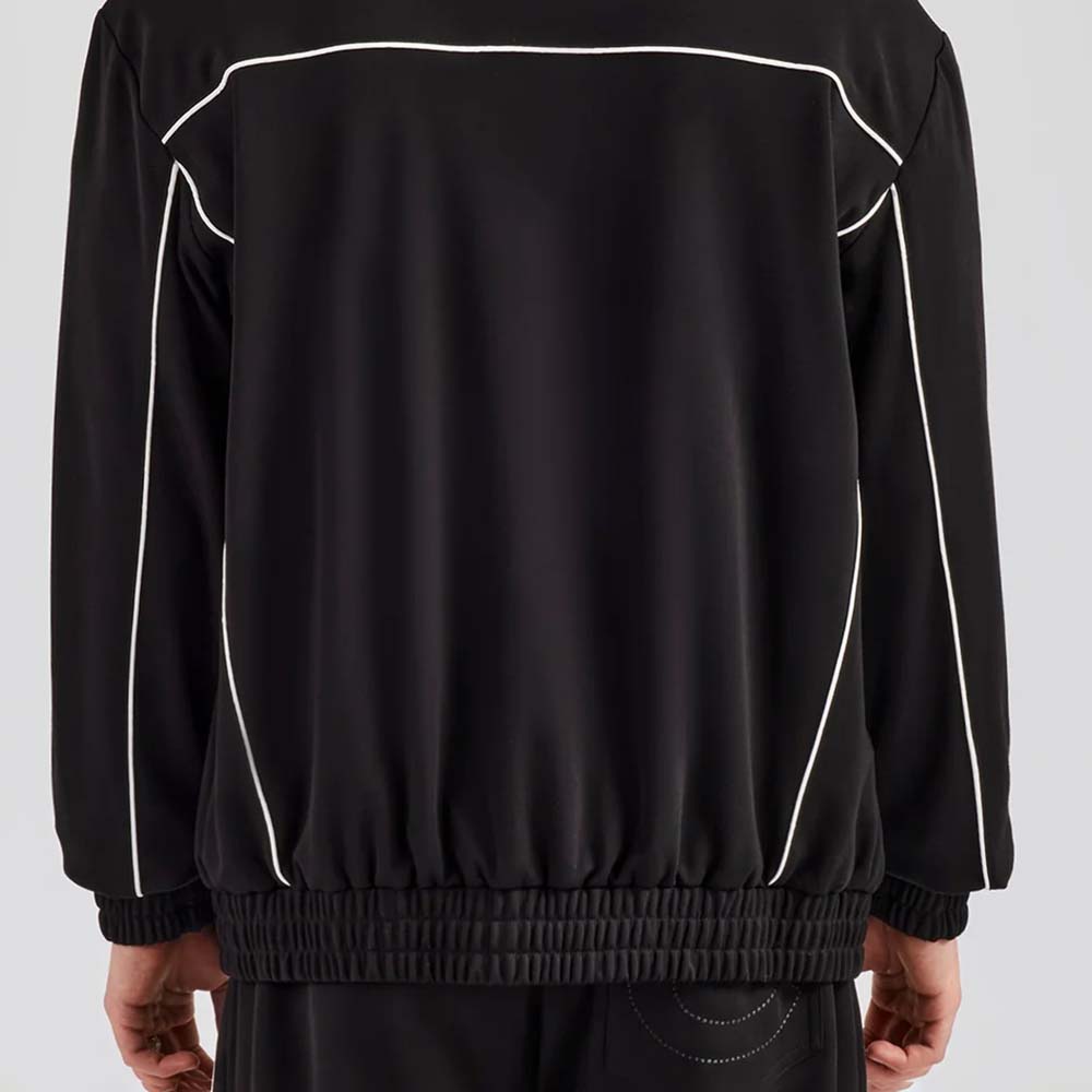 Single Color Zipper Track Suit Men - Image 5