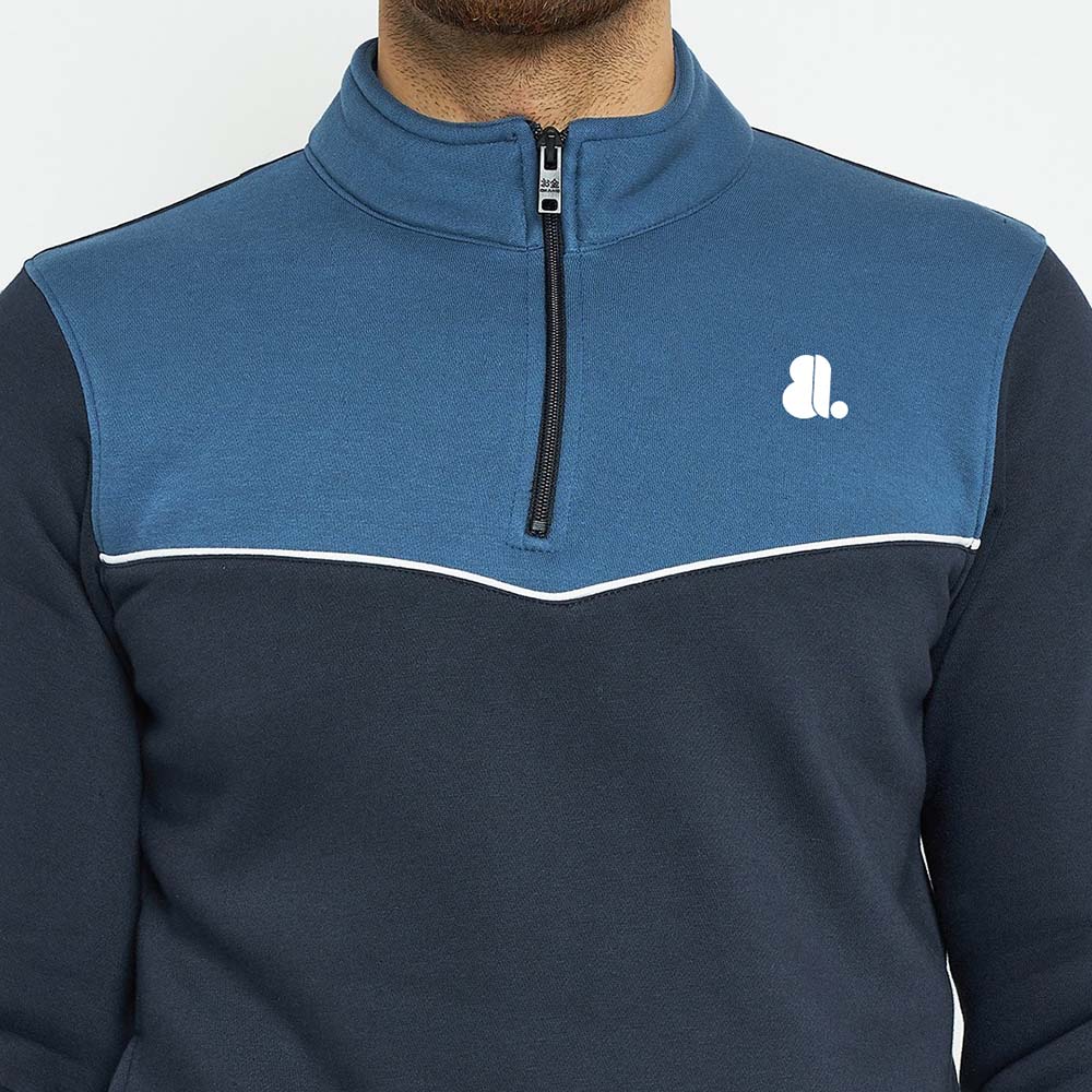 Block Zipper Track Suit Men - Image 5